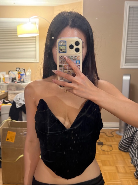 House of CB Tops - Houseofcb velvet corset